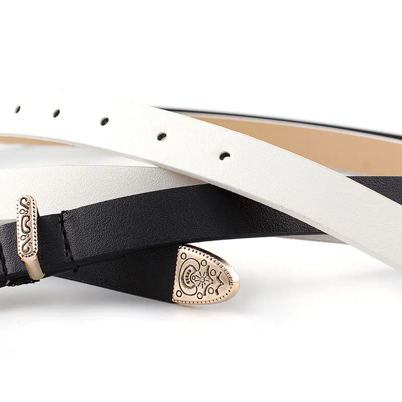 Винтажный регулируемый пояс в стиле бохо Западный женский черный коричневый