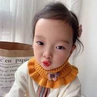 children winter cute warm knitted wool pullover scarf boy girl toddler baby korea fashion solid jersey circle scarves ring kids