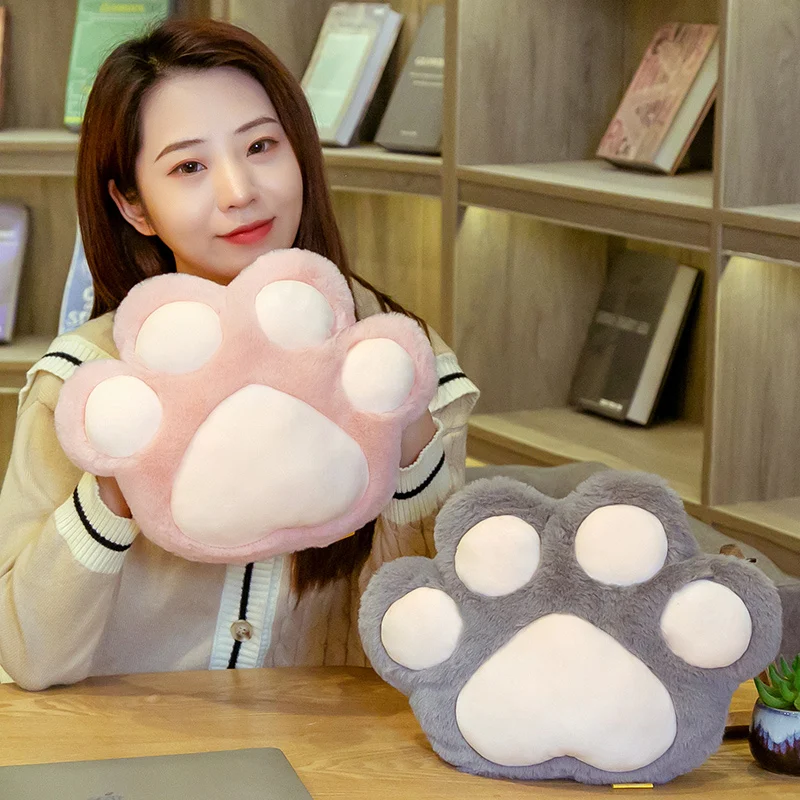 

Kawaii Cat Bear Paw Plush Cushion Stuffed Pillow Soft Animals Cat Paw Plush Toys Sofa Indoor Floor Chair Home Decor Kids Gift