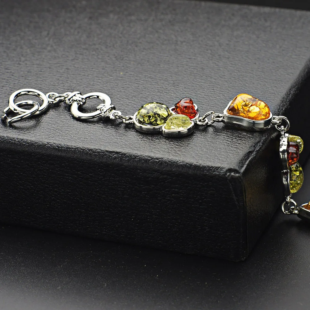 Модные разноцветные Круглые браслеты с имитацией сердца из искусственной кожи в