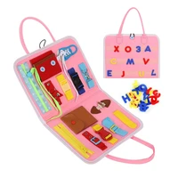 early education baby educational toys infant dressing tying shoelaces learning board childrens felt board develop basic skills