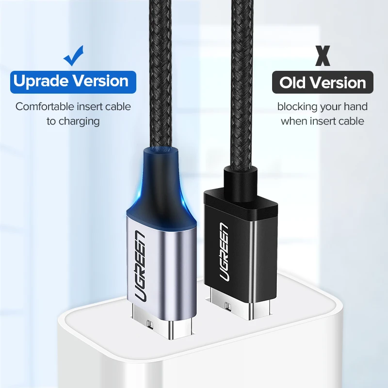 Кабель UGREEN USB-C/USB A USB-C для быстрой зарядки и передачи данных Samsung Galaxy S9 Huawei P30 |