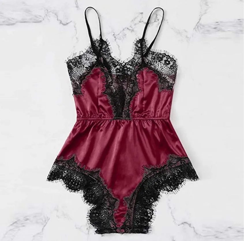 Пикантное нижнее белье пижамы для женщин кружевной пижамный комплект пижама с