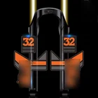 2020 год, завод fox32 float, наклейка на переднюю вилку, горный велосипед fox 32 SC, наклейка на переднюю вилку, велосипедная наклейка