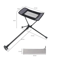 camping chair retractable footrest portable folding connectable chair rest backpack beach fishing outdoor chairs foot rest