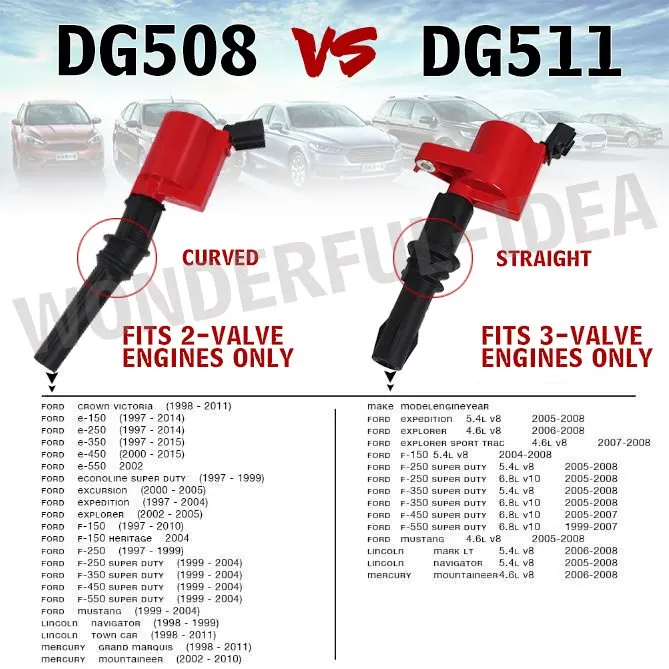 Набор из 8 катушки зажигания DG511 для Ford F150 4 6/5.4L 2004 2005 2006 2007 2008 2009 2010