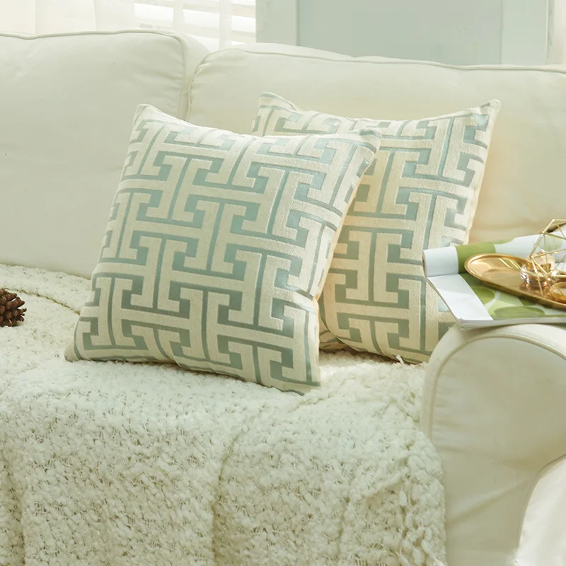 

Home Chenille Pillow Cushion Cover Decorative Geometric Pillowcase for Sofa Living Room Hotel Decor Pillow Case 45X45CM