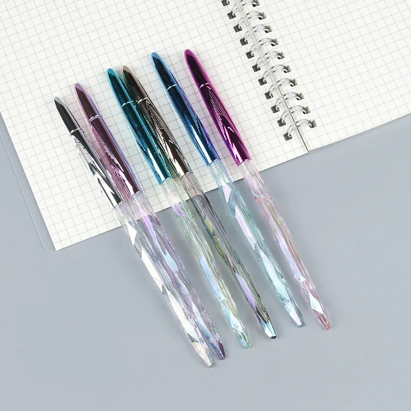 

Creative Rainbow Laser Peacock Mermaid Gel Pen Cute 0.5mm black Ink Signature Pens Promotional Gift School Supplies
