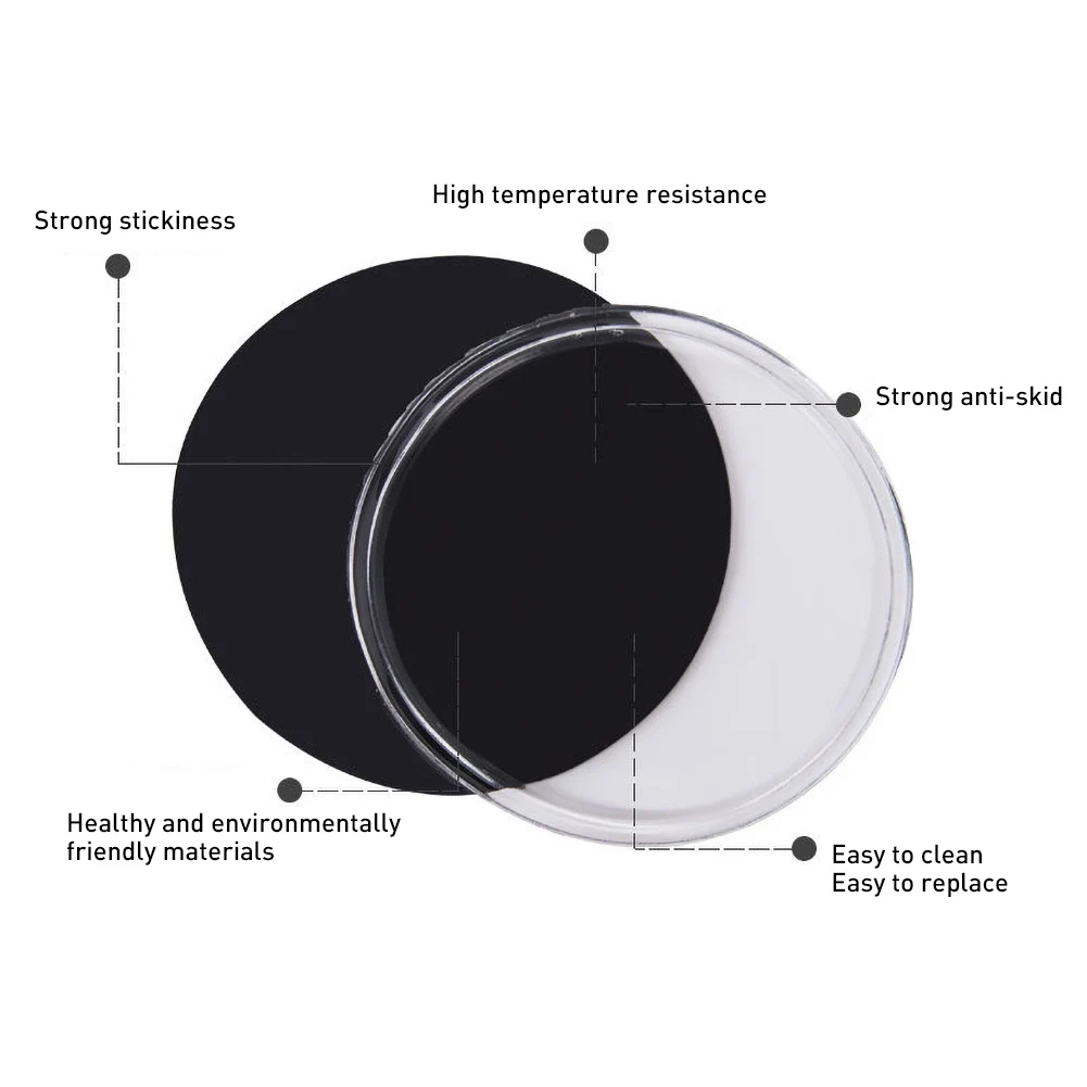 10 шт. Круглый автомобильный Противоскользящий коврик держатель на мобильный