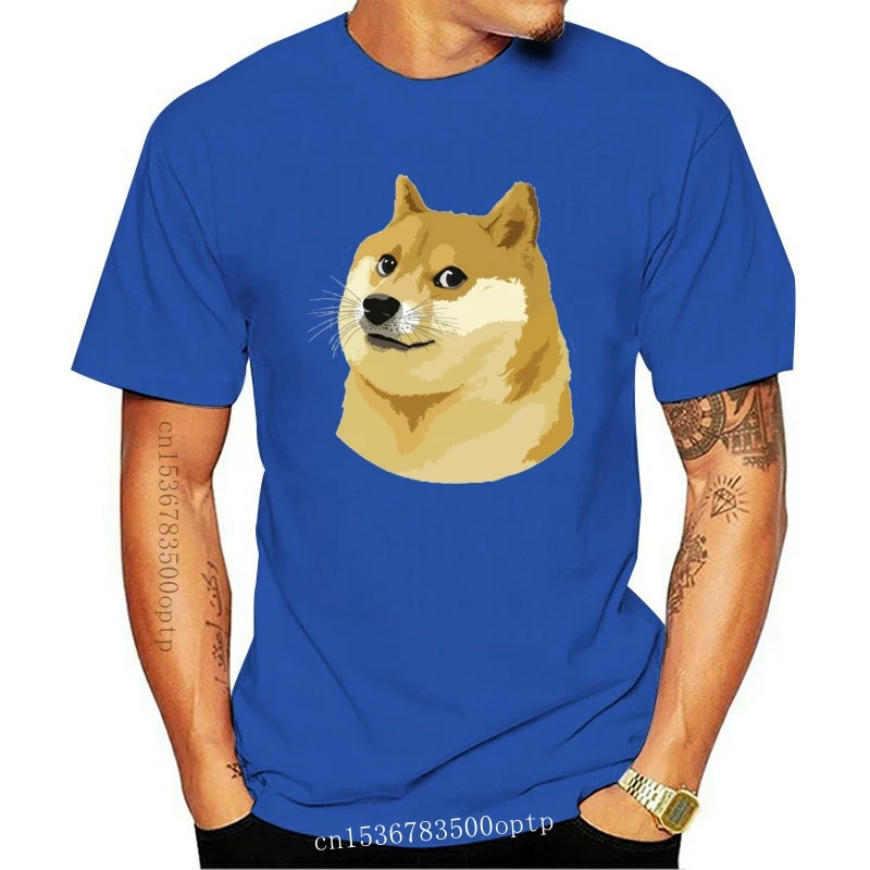 

Новая мужская футболка с карманом Doge Сиба ину Inu Wet Meme Женская Мужская футболка