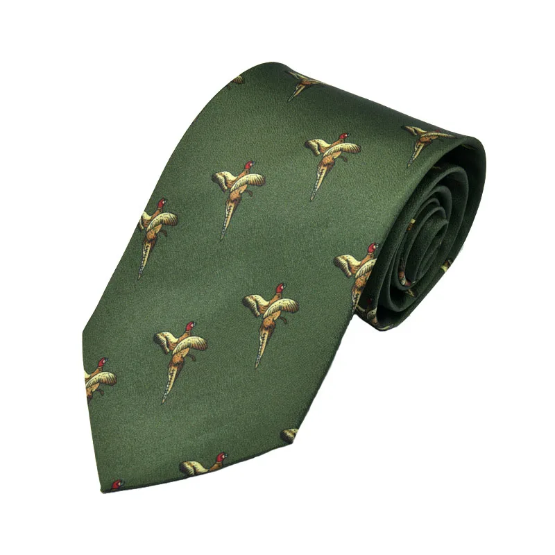 

Men's Business Floral Necktie Personality Retro Hong Kong Style 9CM Width Casual Printed Cashew Flower Bird Tie Gifts for Men