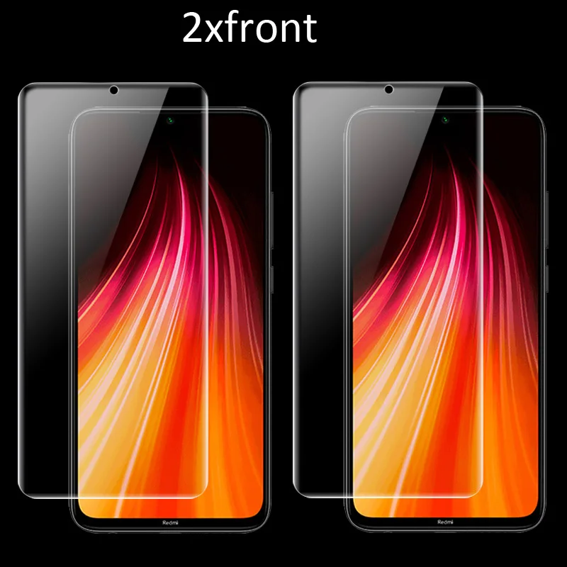 Imak Гидрогелевая пленка для Xiaomi Redmi Note 8 7 Pro задняя Передняя Задняя Защитная Прозрачная Олеофобная пленка - Цвет: Clear 2xfront