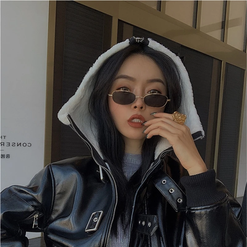 

Lamb Winter Sexy Leather Faux Jacket Women Faux Leather Lambs Wool Fur Collar Suede Jacket Coats Female Warm Thick Outerwear