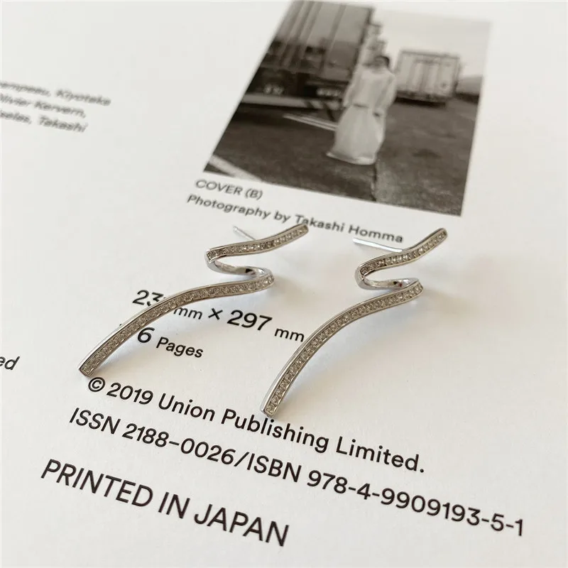 RUIYI модные настоящие 925 стерлингового серебра кисточкой серьги гвоздики