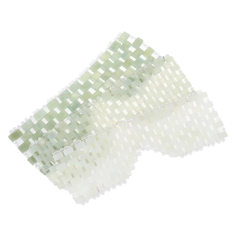 

Natural Jade Eye Mask Cooling Jade Sleep Eye Mask Massager Therapy Jade Stone Anti Aging Shade Cover Relaxation Gift