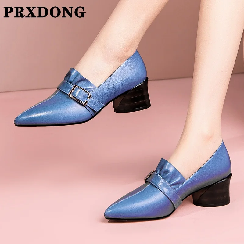 

Туфли-лодочки женские из натуральной кожи, без застежки, заостренный носок, высокий каблук, Свадебная обувь для вечеринки, черные, размеры ...