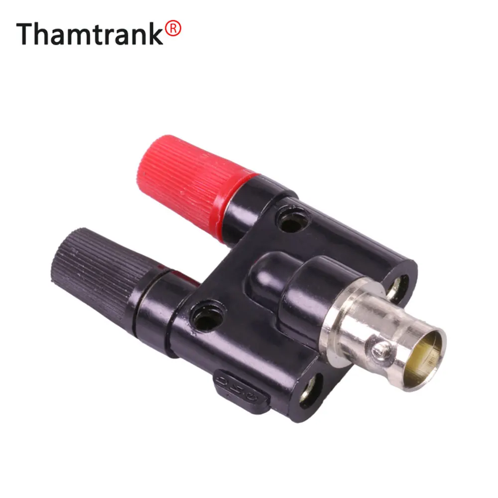 

10PC BNC Female to Dual Banana Female Socket Binding Post RF Coax Splitter Adapter Connector BNC to Binding Post