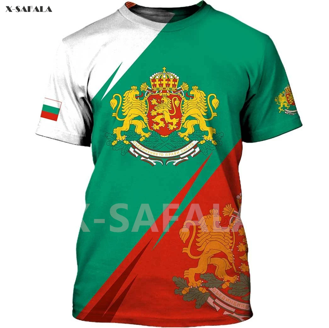 

Eastern Europe Bulgaria All Country Map Flag Viking Skull Summer 3D Printed Round Neck T Shirts Men Women Harajuku Casual Tee