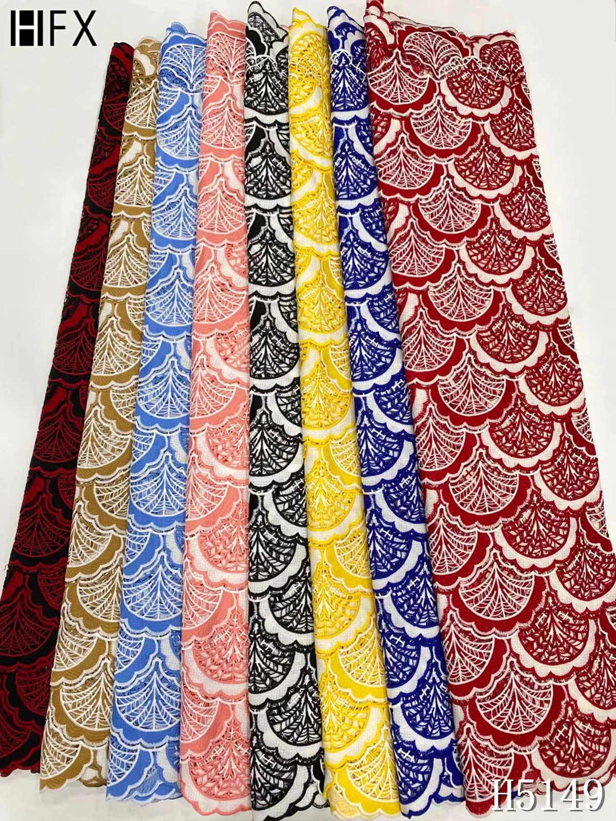 HFX нигерийская кружевная ткань 2021 высококачественное кружево французская