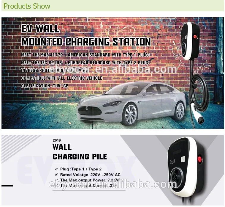 32A EV зарядная станция 7.2kw тип 1 разъем для зарядной станции электромобиля ev разъем