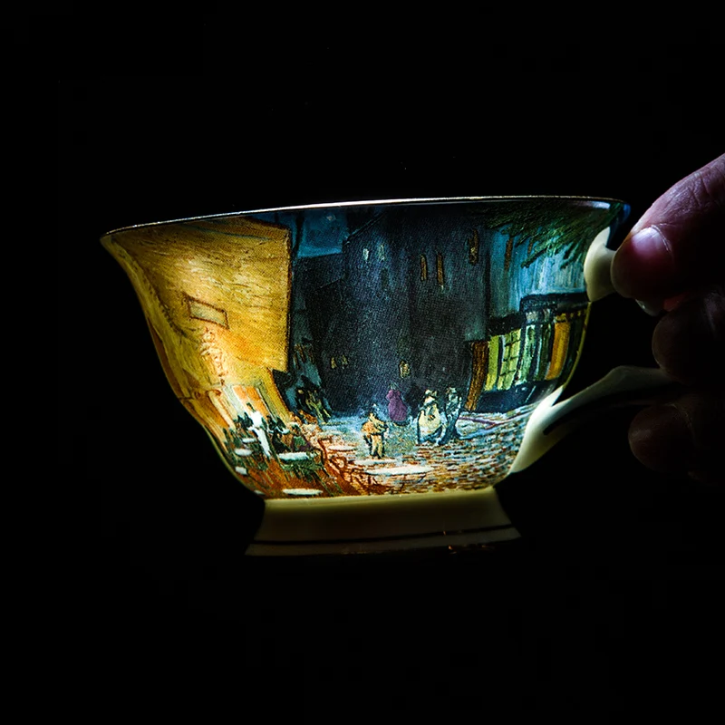 2020 г. европейский дизайн с изображением Ван Гога наборы кофейных чашек чайных и