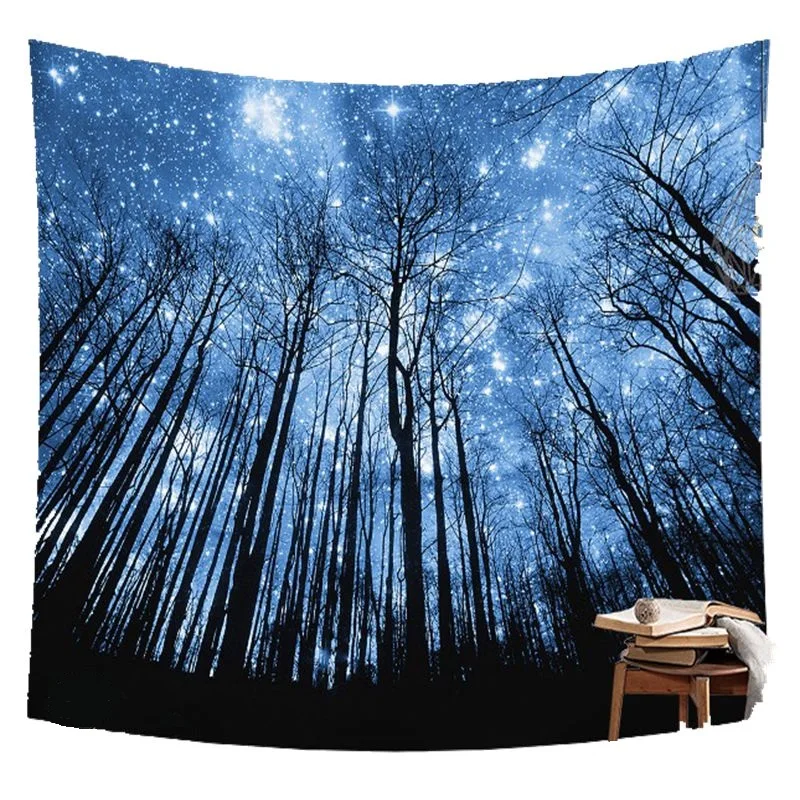 Модный декор для комнаты гобелен с изображением ночного огня жука разноцветные