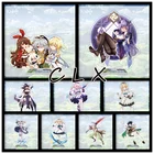 Игровая подставка Genshin Impact, модель карты аниме 15 см 61-70, Лиза Барбара бритва, акриловая тарелка, настольный брелок, подарки