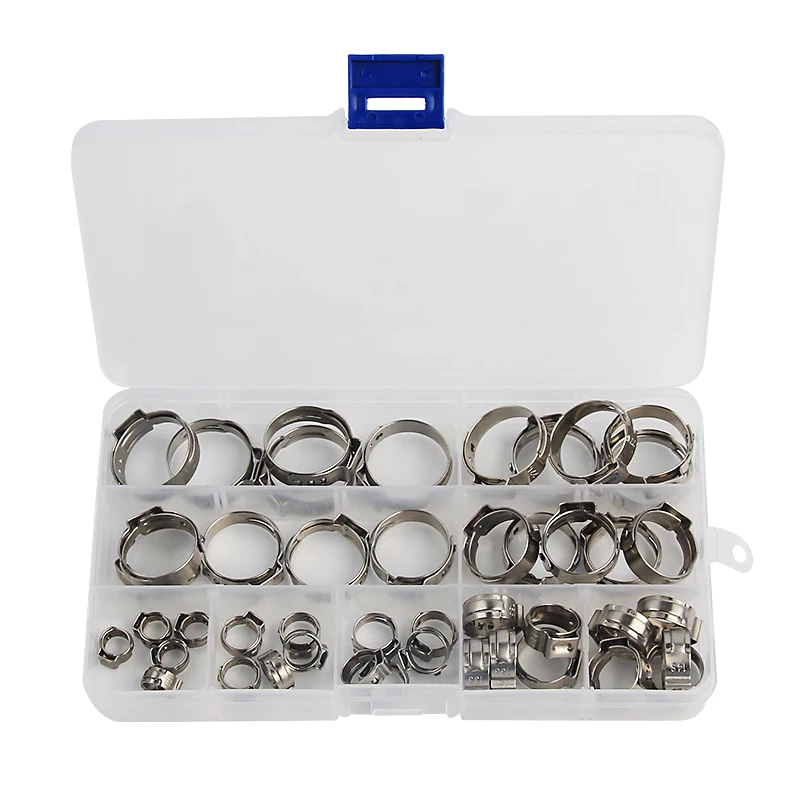 45/80 шт./компл. Нержавеющая сталь 1 Наушники вкладыши Плавная зажим червячный