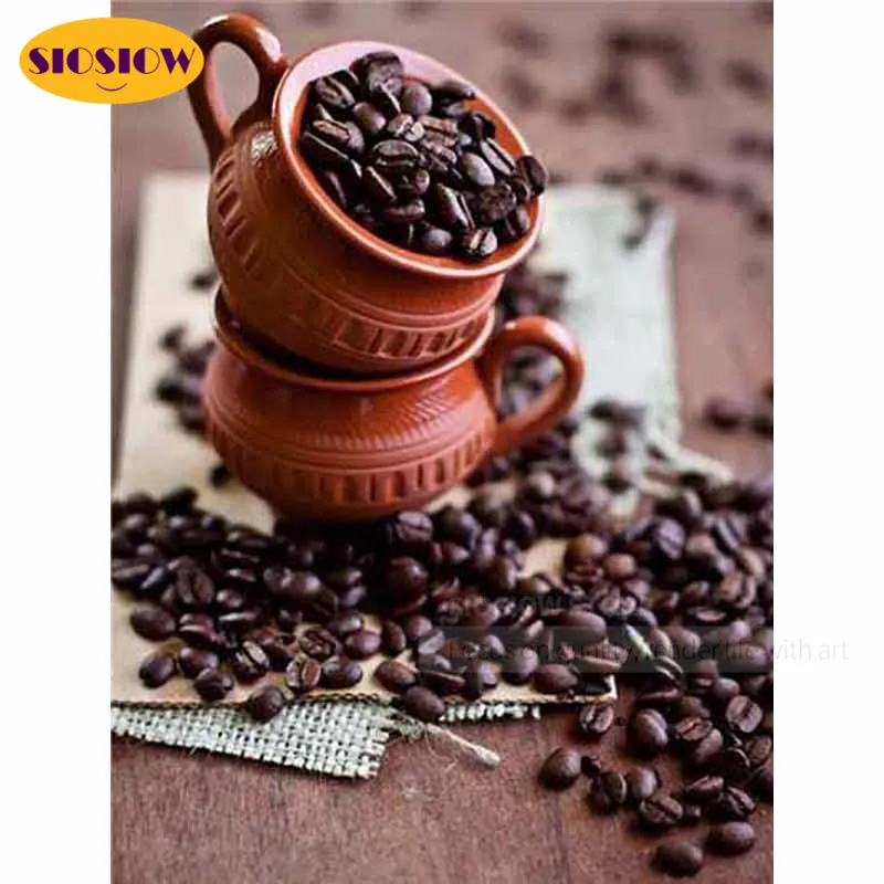 5d алмазная живопись сделай сам вышивка крестиком пейзаж кофейные чашки