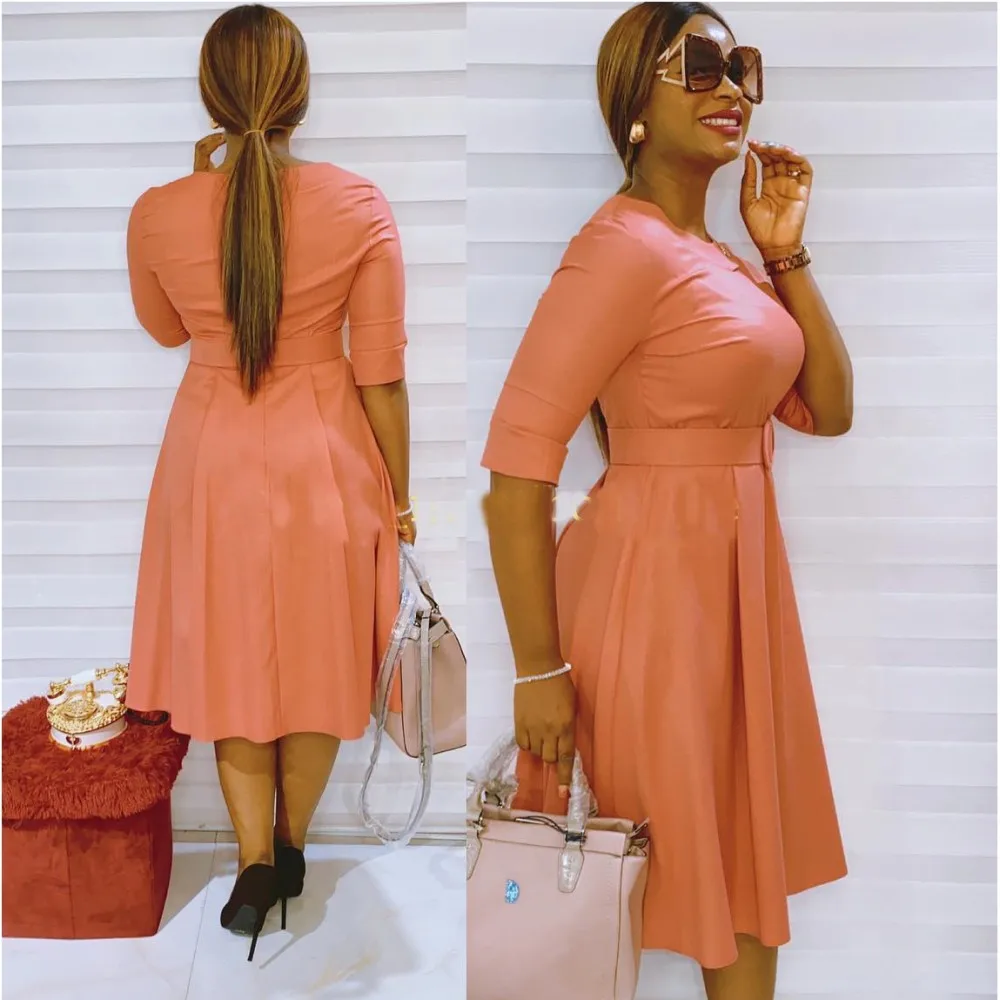 African Long-Sleeved Dress Urban Casual Women