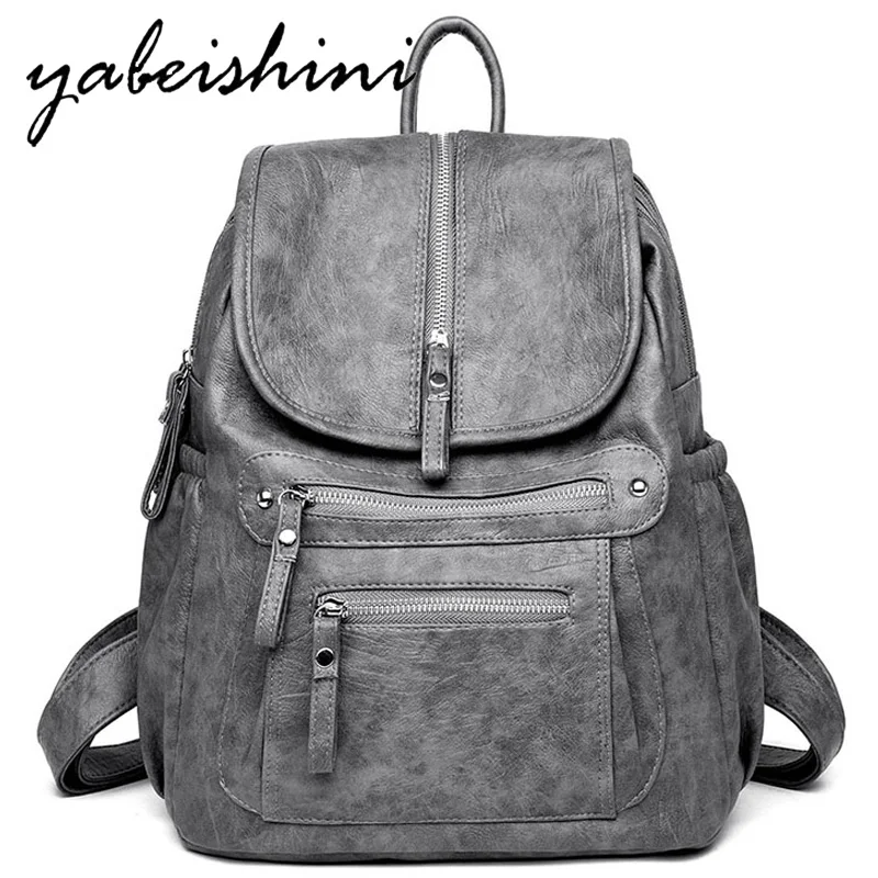 Высокое качество, женский кожаный рюкзак, женский рюкзак, Sac A Dos mochila mujer, сумка на плечо, школьные рюкзаки для девочек-подростков, преппи