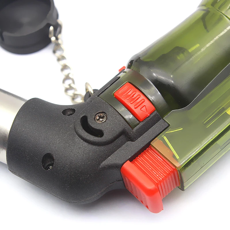 Mini Jet Torch Lighters Refillable Butane Gas Windproof Cigarette Lighter Plastic Burner No | Дом и сад