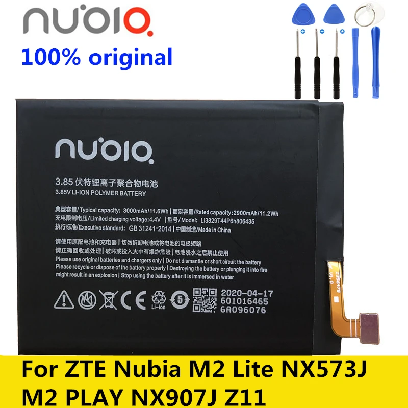Аккумулятор Li3829T44P6h806435 для ZTE Nubia M2 Lite Z11 NX573J NX527J Play NX907J Youth Edition 3000 мАч|Аккумуляторы