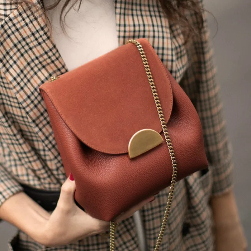 

Square bag female bag Niche design bucket bag women 2020 autumn and winter new chain shoulder bag messenger bag handbag small