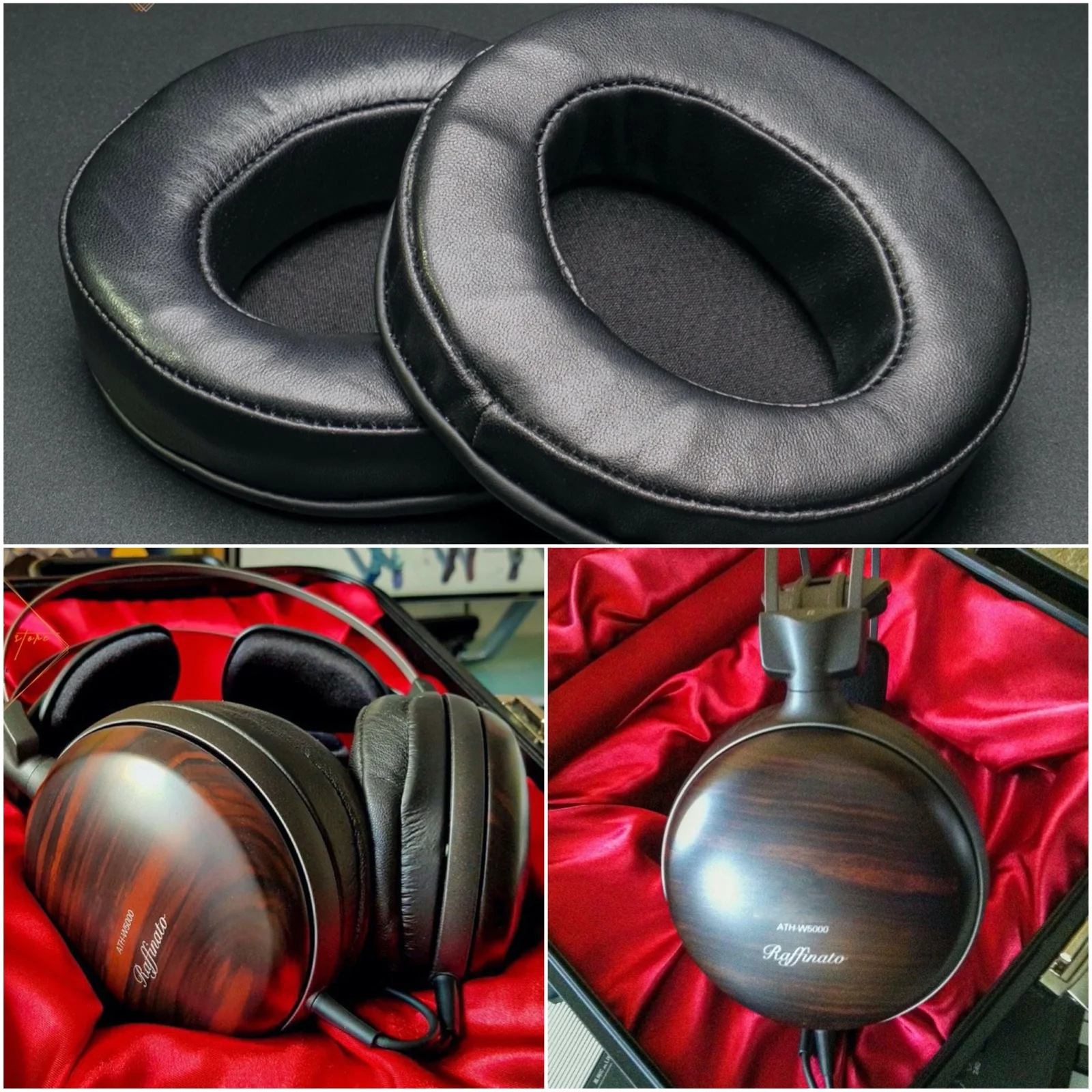 Натуральная кожа амбушюры подушки для Audio Technica ATH AD 1000 2000 900 700 W5000 X наушники овчины