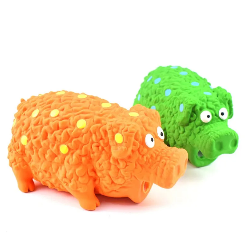 Забавные Doy игрушка милый латексная свинья хрюканье писк собака игрушки для