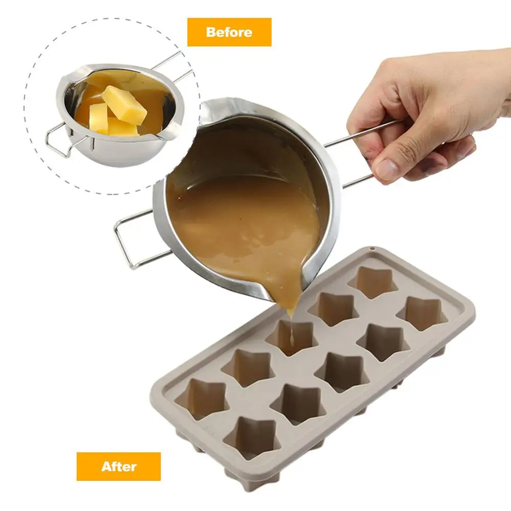 

Stainless Steel Double Boiler Pot Melted Cheese Butter Chocolate Cheese Baking Tools Melting Bowl Water Heating Container