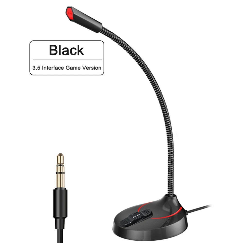 

3.5mm/USB Interface Office Gaming Mic for Computer Condenser Wired Microphones for Recording Chatting Gaming Meeting