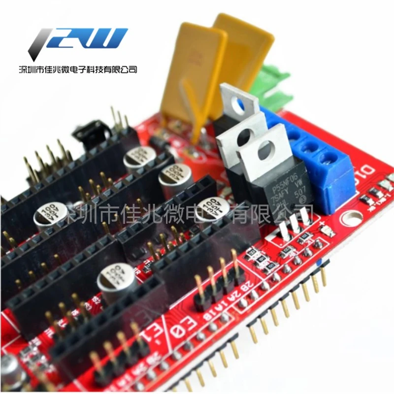 1 шт. Опорная пластина панелью Ramps 4 щит для 3D принтеров красные черные элементы