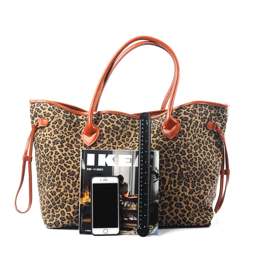 10 шт коричневая сумка с леопардовым принтом короткая меховая PU Tote DOM109388 | Багаж и