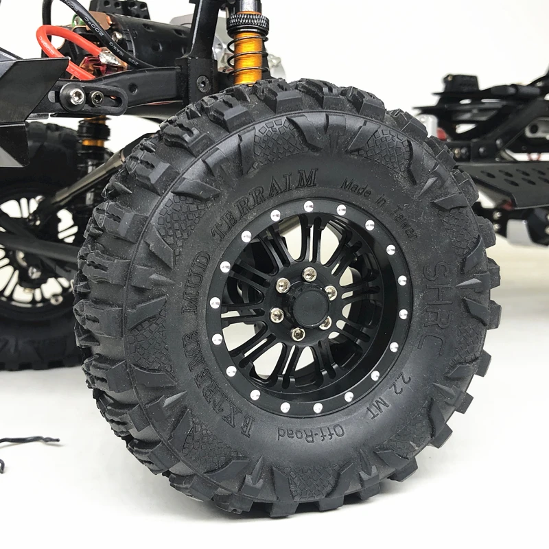4 шт. колесные диски из алюминиевого сплава 2 дюйма для 1/10 RC Rock Crawler Axial SCX10 RR10 Wraith