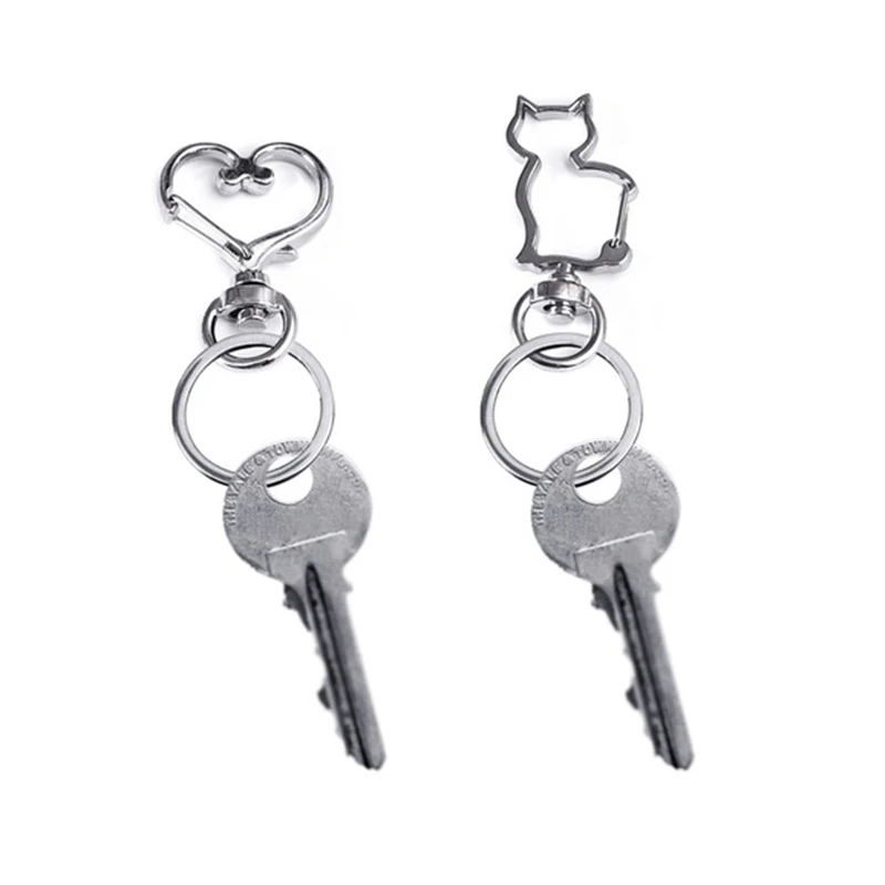 5 шт./лот брелок длинные омара застежка крючок для ключей кольцо собачка кошка