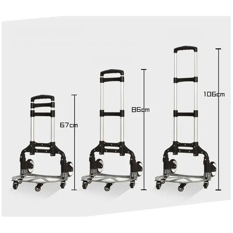 Бытовая тележка для багажа из алюминиевого сплава подъема по лестнице