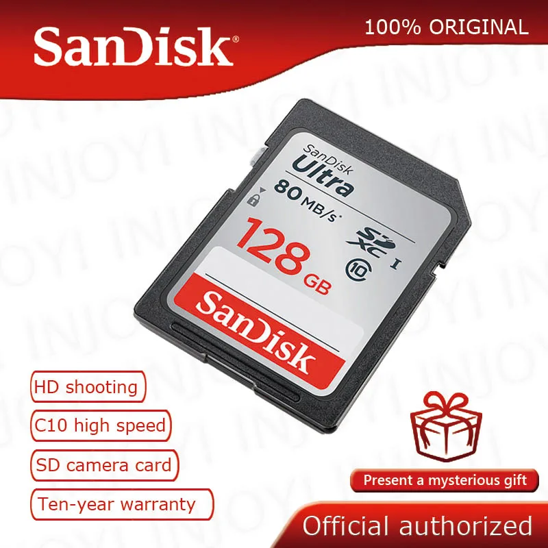 SanDisk Ultra карта памяти класс 10 32 ГБ 16 64 128 SDHC SDXC C10 80 МБ/с./с|memory card c10|memory cardsdxc memory |