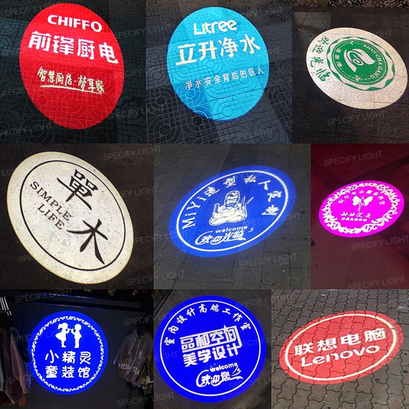 Наружный проектор карусели с несколькими логотипами 200 Вт IP65 60 м HD дистанционное