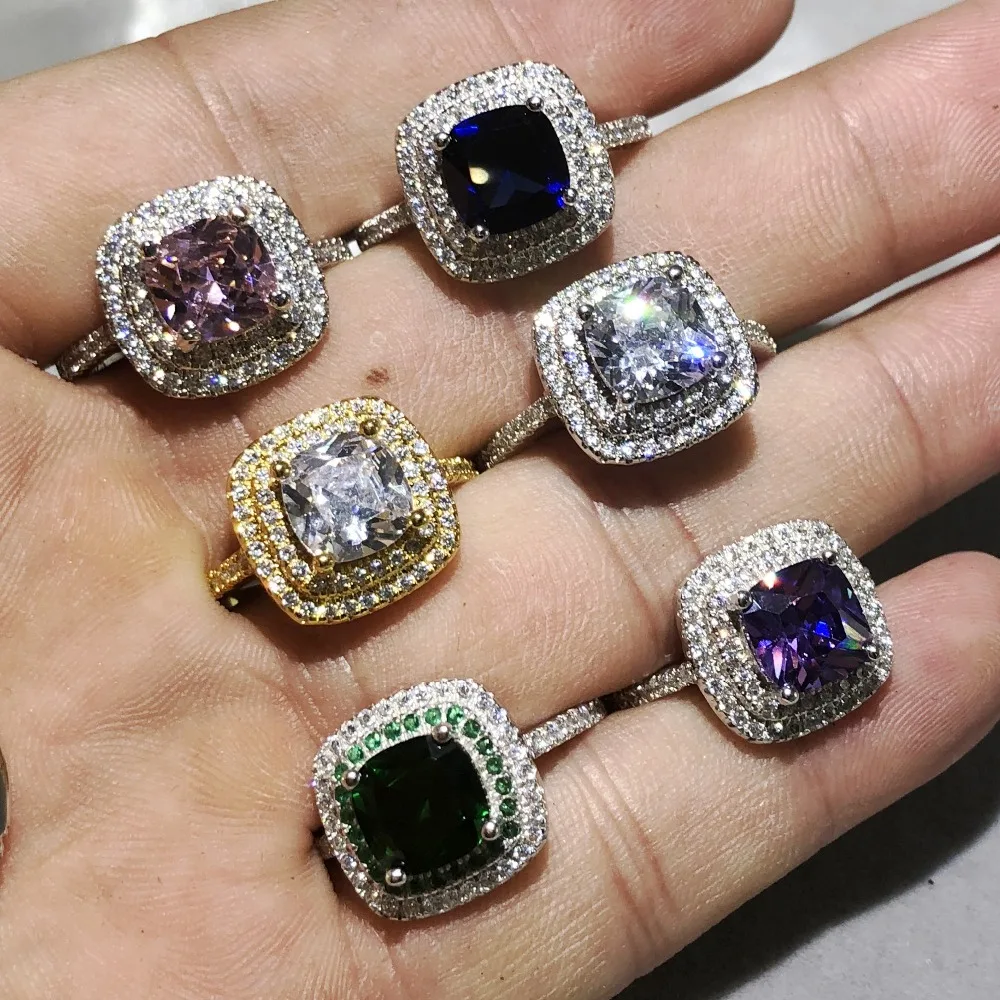 Женское кольцо из серебра 925 пробы с натуральным камнем 4 карата|Кольца| |