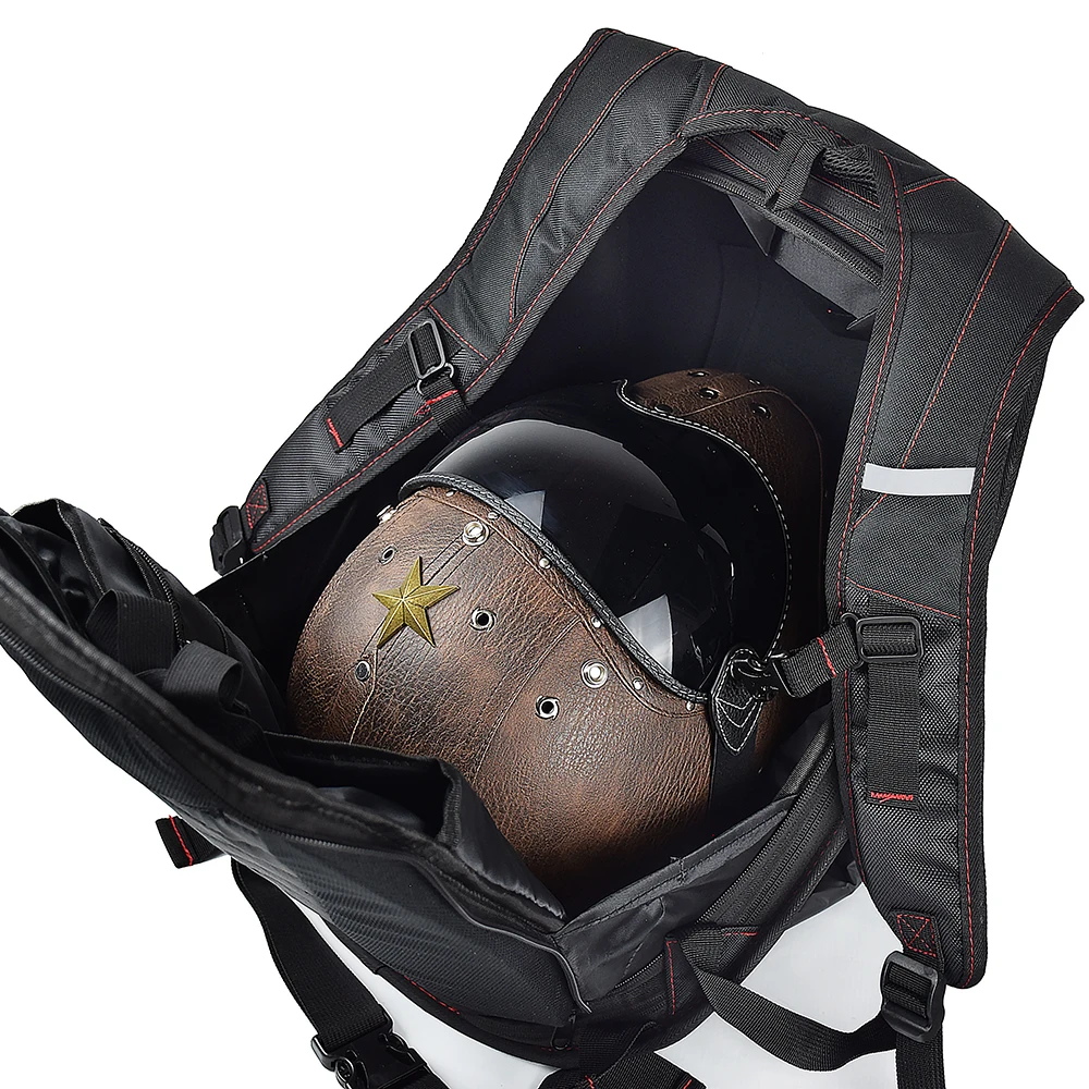 Мотоциклетная сумка для шлема водонепроницаемая вместительная Светоотражающая