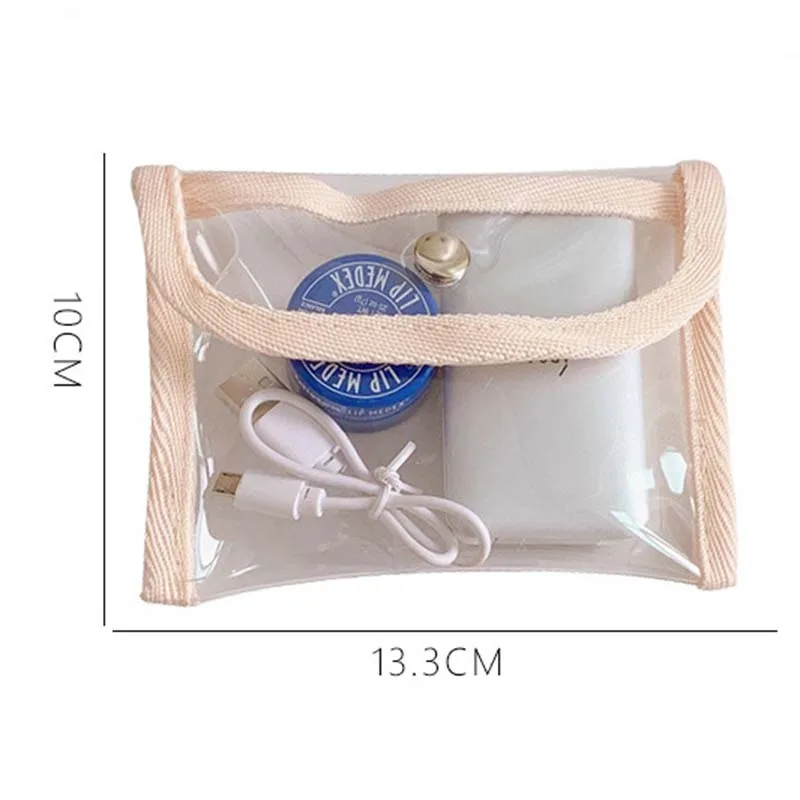 Модный прозрачный кошелек для девочек Детский на молнии из ПВХ мелочи Женский