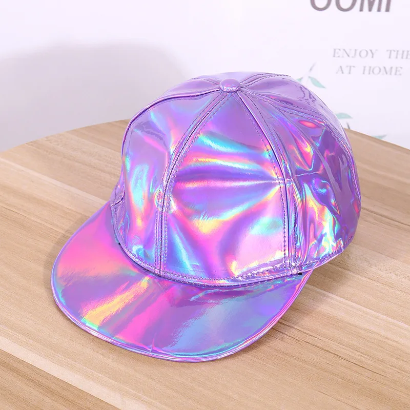 Бейсболка в стиле хип хоп одноцветная Лазерная бейсболка для мужчин и женщин