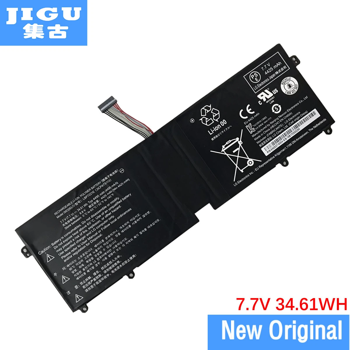 JIGU 34.61WH для LG 2ICP4/73/113 LBP7221E Оригинальная батарея ноутбука Gram 15Z975 15Z960 GA56K GA50K 15ZD975 GX50K 7
